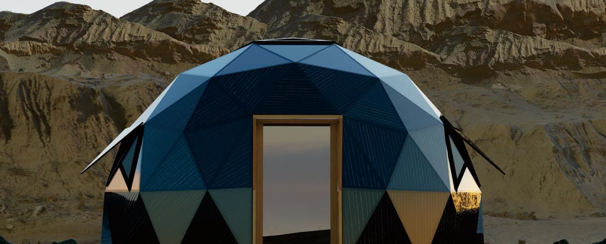Solar-Powered Glass Dome
